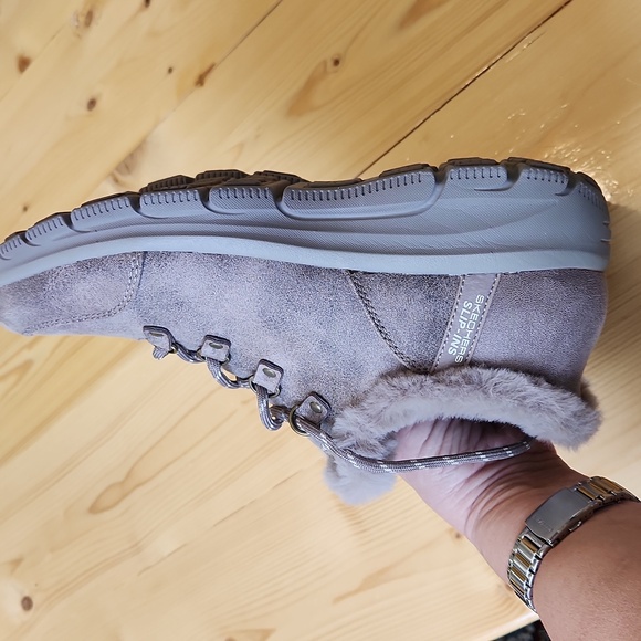 Skechers SLIP IN Easy Going Fall Adventures Ankle Boots Taupe Sz 8 - Picture 9 of 12